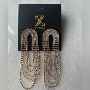 Z By Zaxie Crystal Rainbow Statement Earrings
